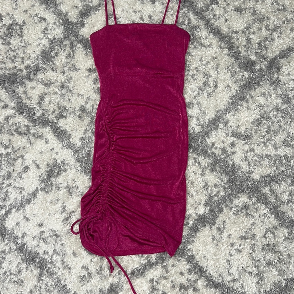Pink mini dress